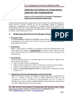 Checklist For Application For Scheme On Compromise Arrangement and Amalgamation