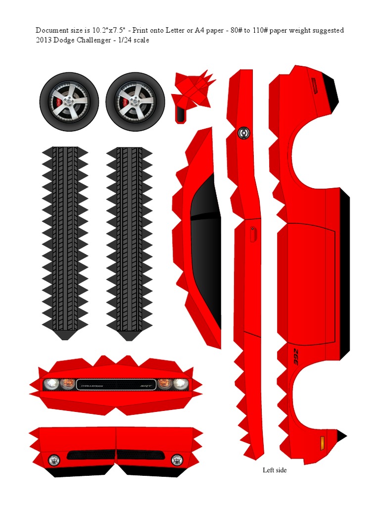 2013 Dodge Challenger 1-24 Red | PDF