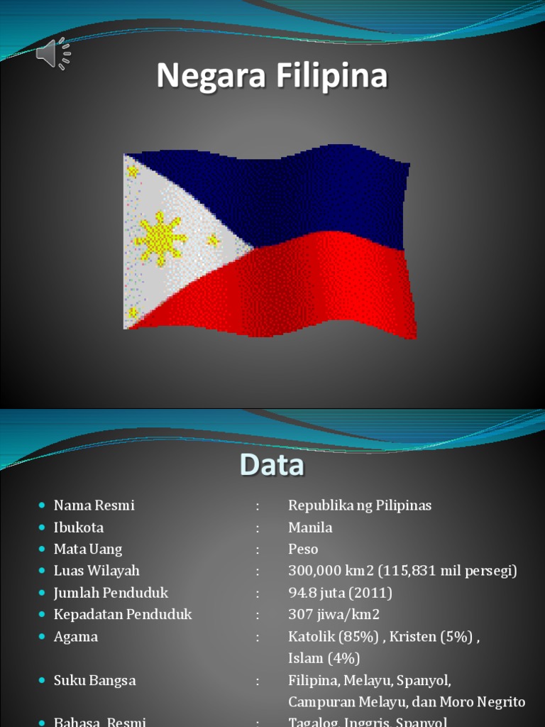 Bahasa resmi negara filipina adalah