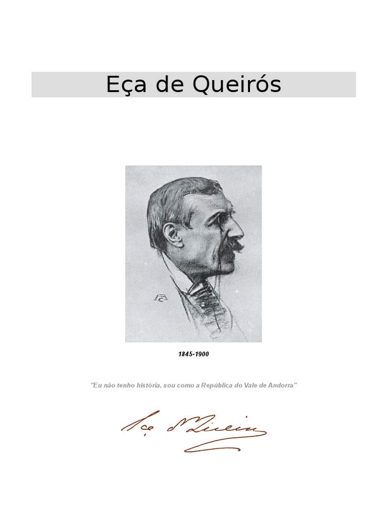 Eça de Queiroz | PDF | Realismo (artes) | Portugal