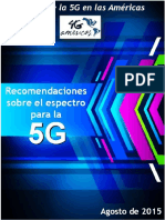 4G Americas 5G Spectrum Recommendations White Paper - Spanish