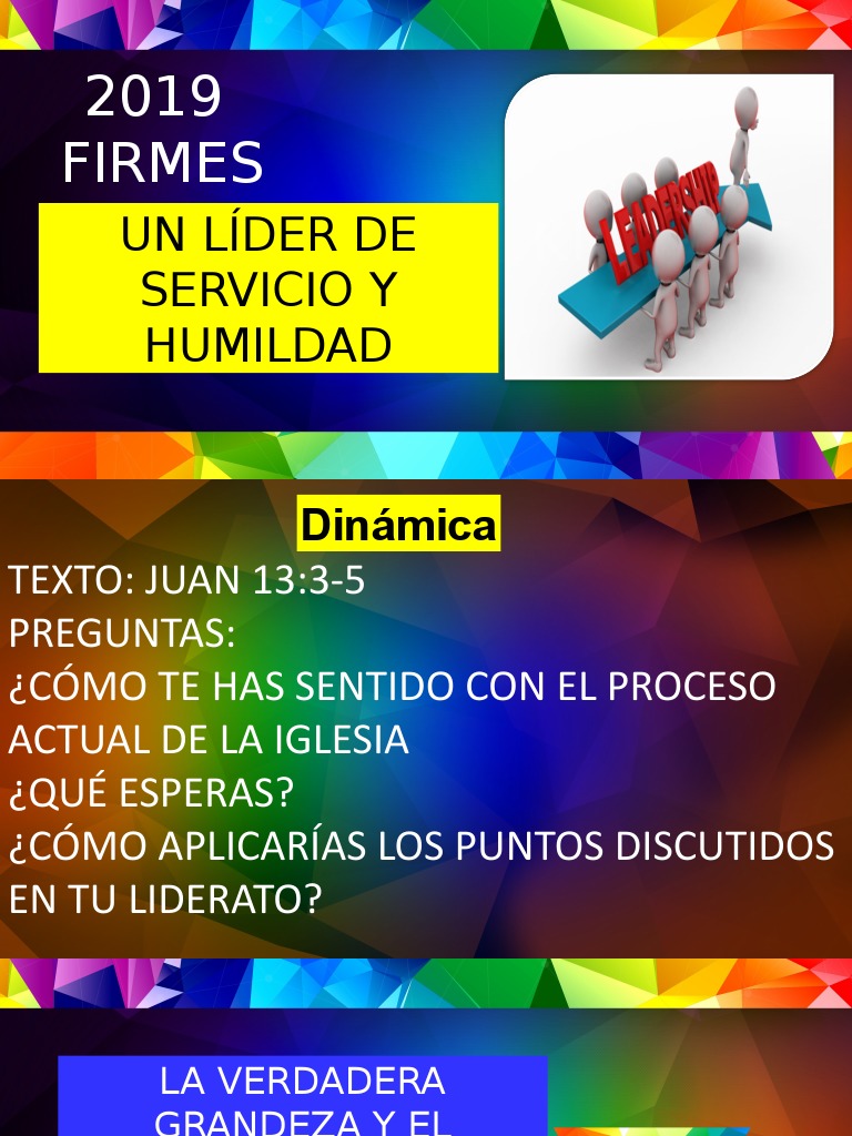 Lideres Que Sirven Y Se Humillanppt