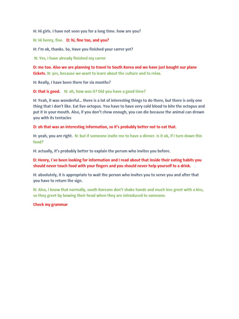 Conversation I02 | PDF | Foreign Language Studies