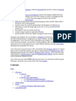 Active Directory is a Technology Created by Microsoft That Provides a Variety of Network Services