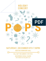 Holiday Concert: Saturday, December 8Th 7:30Pm