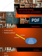 Manuscript Writing, Oral and Poster Presentation: Yudi Pradipta