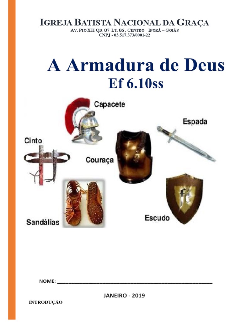 A Armadura de Deus 2019 | PDF | Diabo | Apóstolo Paulo