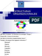 estructuras organizacionales