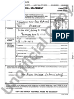 Mike Wilkinson Personal Financial Statement 2009