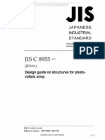 JIS C 8955 Design Guide On Structures For Photovoltaic Array