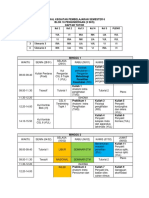 Jadwal Perkuliahan SMT 6 Ta 2018.2019