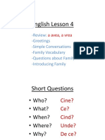 English Lesson 4