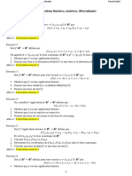 Exercices Corriges Application Lineaire Et Determinants PDF