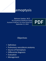 Hemoptysis: Bahman Saatian, M.D