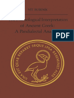 BUBENIK The Phonological Interpretation of Ancient Greek A Pandialectal Analysis