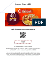 ¡Desayuno Deluxe A $50!: Cupón Válido Del 22/05/2018 Al 22/05/2018