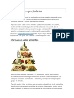 Alimentos y Sus Propiedades