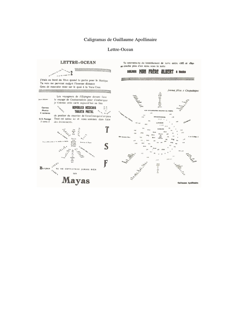 Caligramas de Guillaume Apollinaire PDF