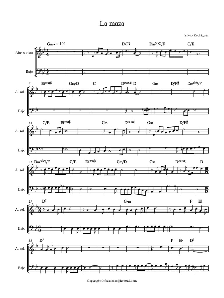 La Maza Partitura Completa