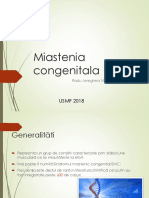 Miastenia Congenitala: USMF 2018