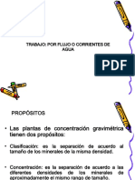 Concentración Por Flujos o Corrientes de Agua