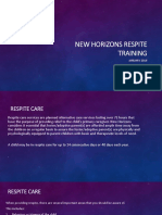 New Horizons Respite Training - 2019