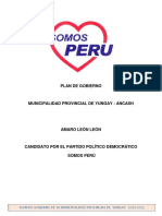 Plan de Gobierno de Amaro Leon Leon