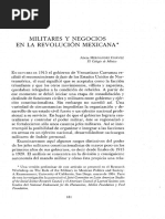 militares y negocios en la revolución mexicana