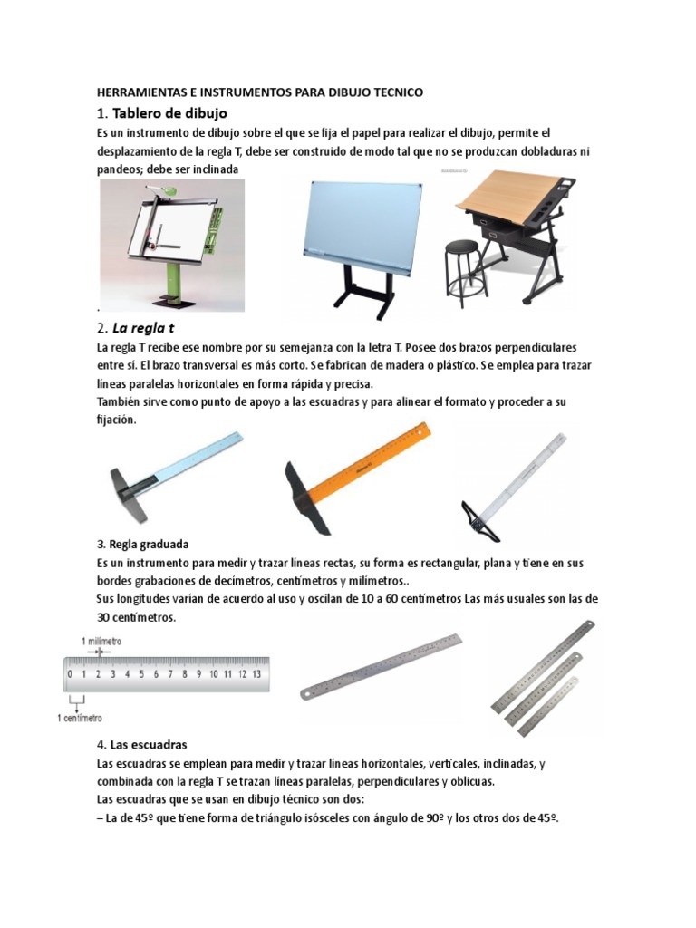 HERRAMIENTAS E INSTRUMENTOS PARA DIBUJO TÉCNICO Naturaleza