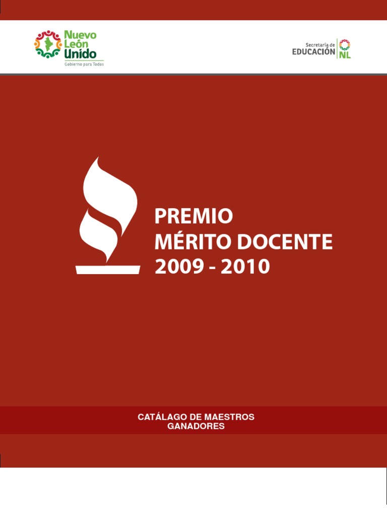 Premio Mérito Docente 2009 - 2010 Catálogo de Maestros Ganadores | PDF ...