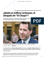 .¿Quién Es Jeffrey Lichtman, El Abogado de “El Chapo”.