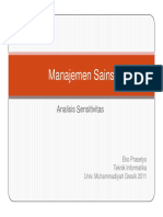 Ms2011 Modul 4 Analisis Sensitivitas