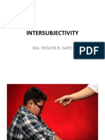 Intersubjectivity: Ma. Reglyn R. Gayo