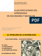 Las Dificultades Del Aprendizaje en Secundaria y Bachiller