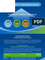 2009 - 2010 Training Brochure: Training For Facilities Supervisors