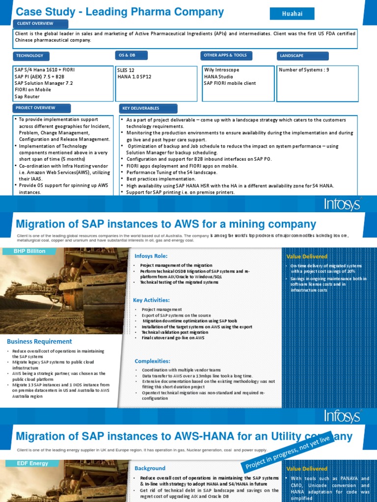 SAP Migration Case Studies to AWS | PDF | Sap Se | Oracle Corporation
