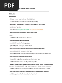 Mackubex NBA 2K14 Roster Update V15 Changelog