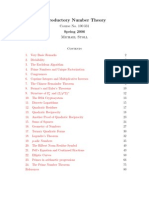 Introductory Number Theory