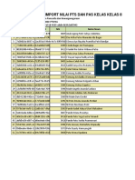Format impor nilai PTS dan PAS kelas 8E