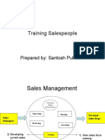 Training Salespeople: Prepared By: Santosh Pullewar