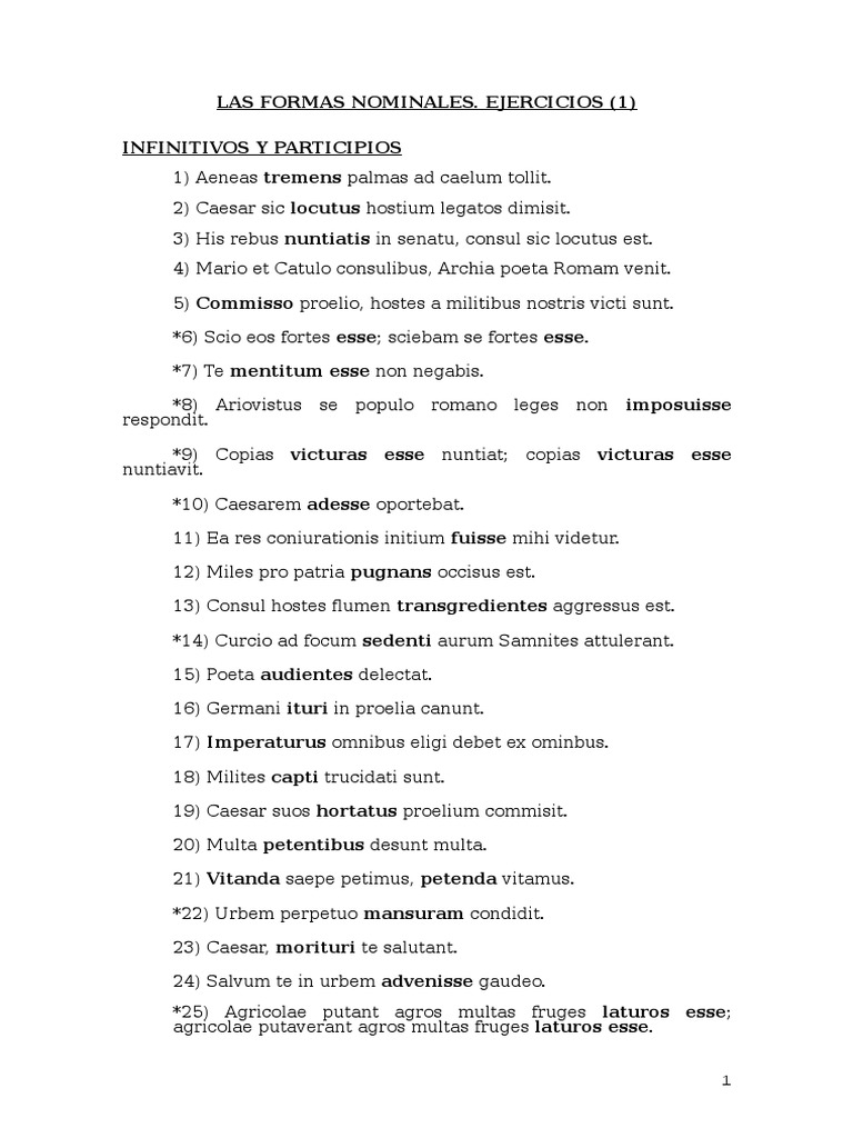 Formas Nominales | PDF