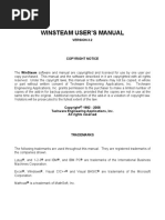 Winsteam User'S Manual