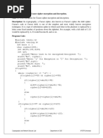 Cryptography and Network Security Lab Department of CSE VFSTR University