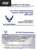 - Air Force Unmanned Aerial System (UAS) Flight Plan 2009-2047