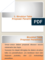 Struktur Teks Proposal Penelitian