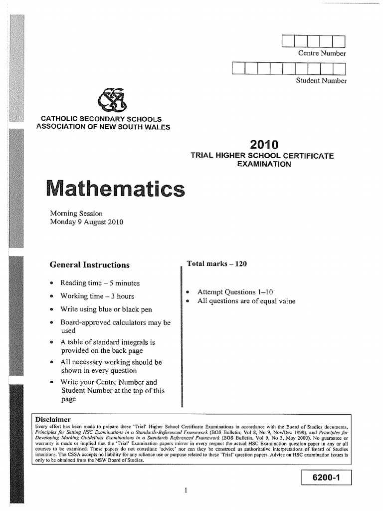 CSSA Trial Paper PDF