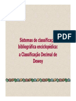 Classificação Decimal de Dewey