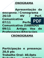 Apresentação Da Disciplina COMUNICAÇÃO