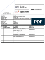 Comments Resolution Sheet: Main-Contractor
