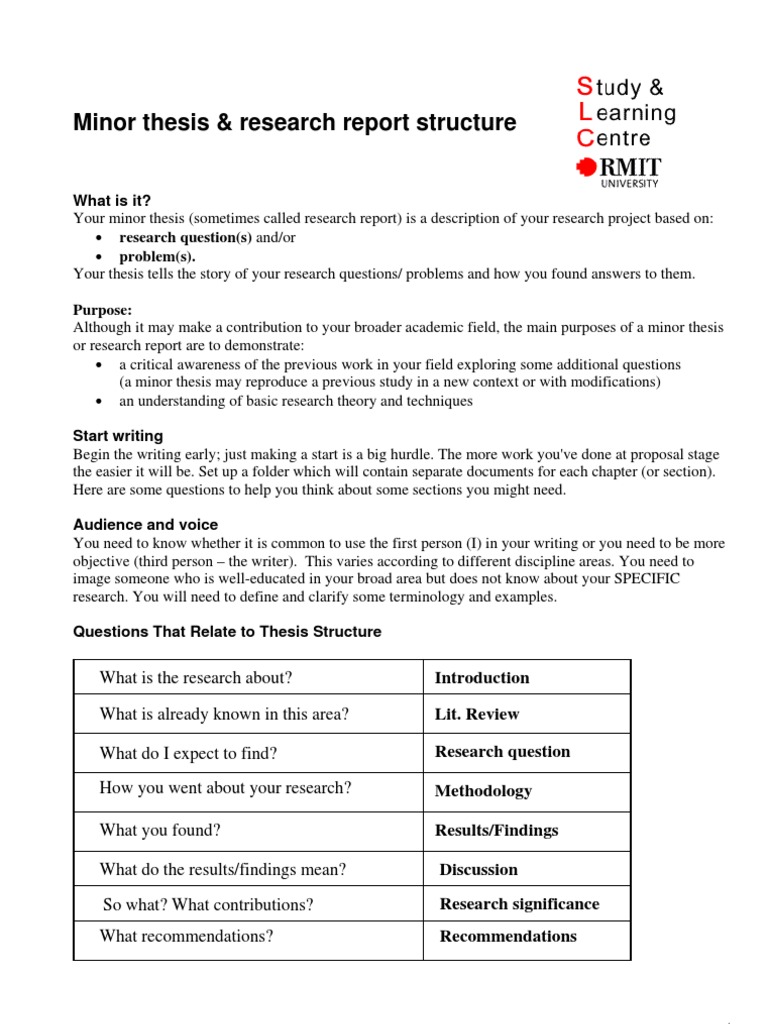 IMP PG Thesis Structure | PDF